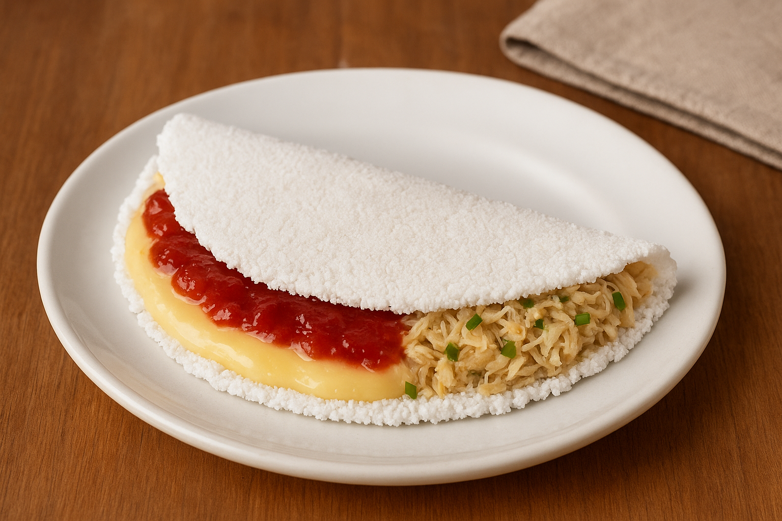 Foto do prato com tapioca doce